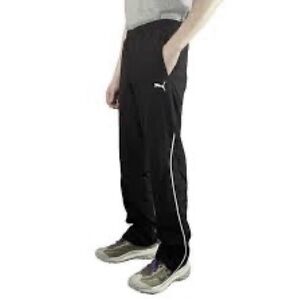 Puma Men's Navy Joggers with White Accents